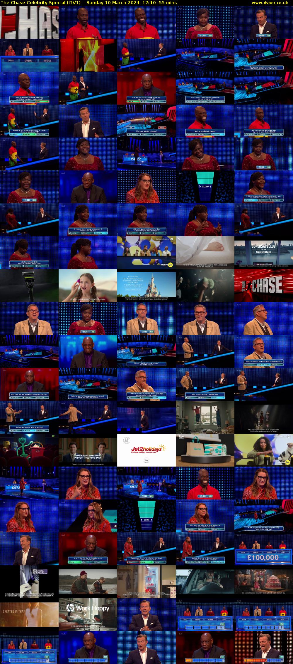 The Chase Celebrity Special (ITV1) Sunday 10 March 2024 17:10 - 18:05