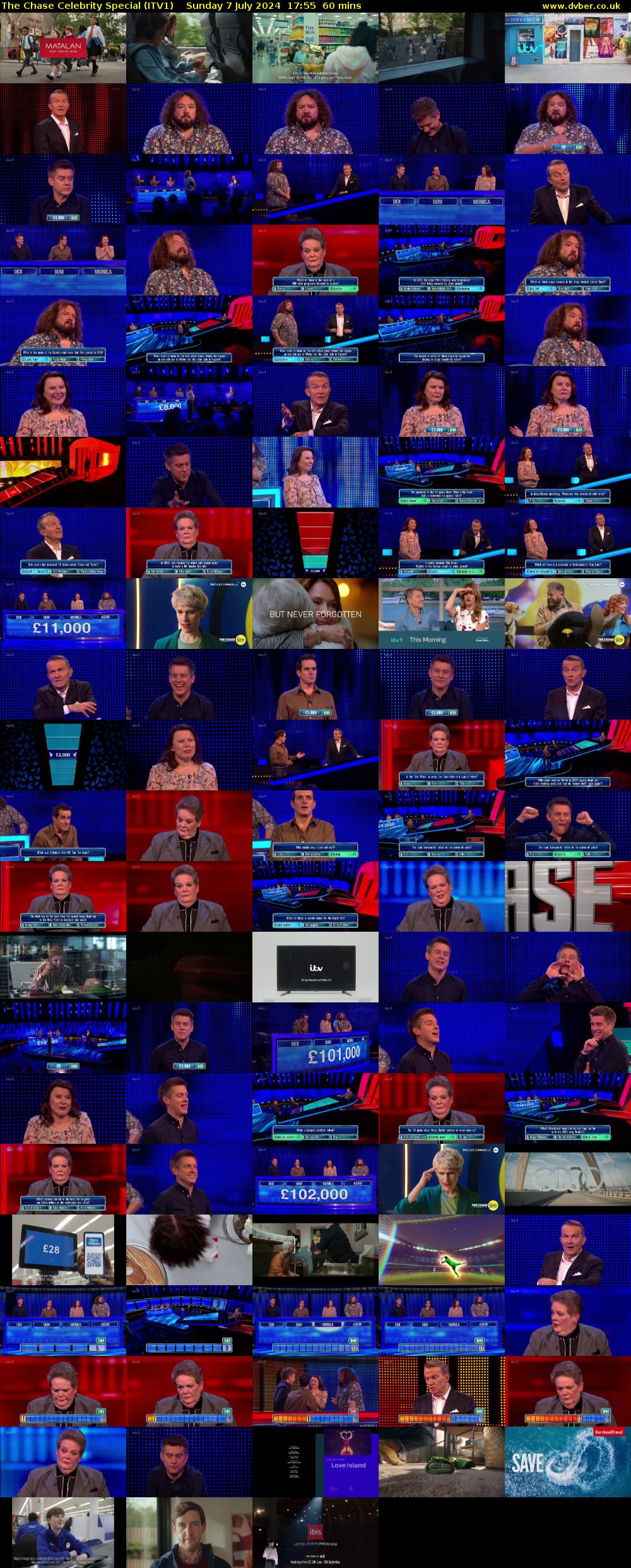 The Chase Celebrity Special (ITV1) Sunday 7 July 2024 17:55 - 18:55