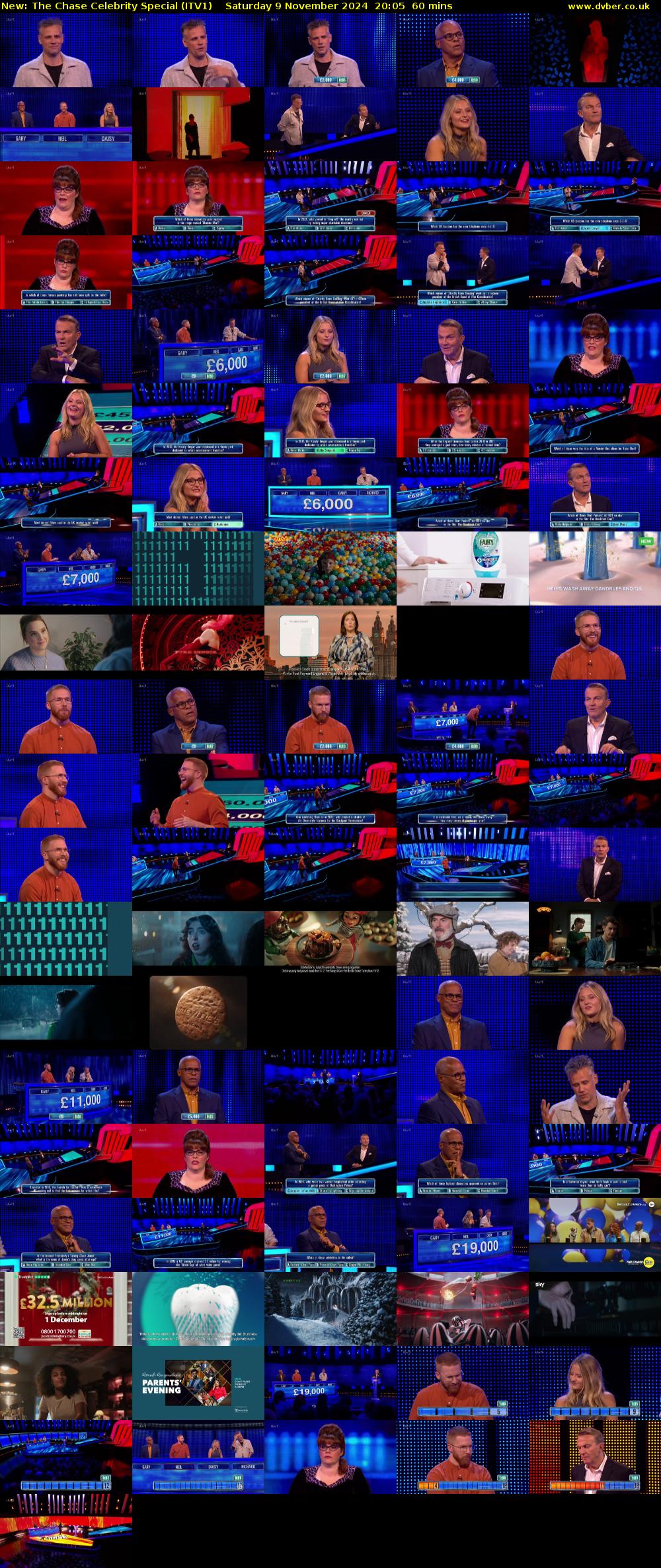 The Chase Celebrity Special (ITV1) Saturday 9 November 2024 20:05 - 21:05