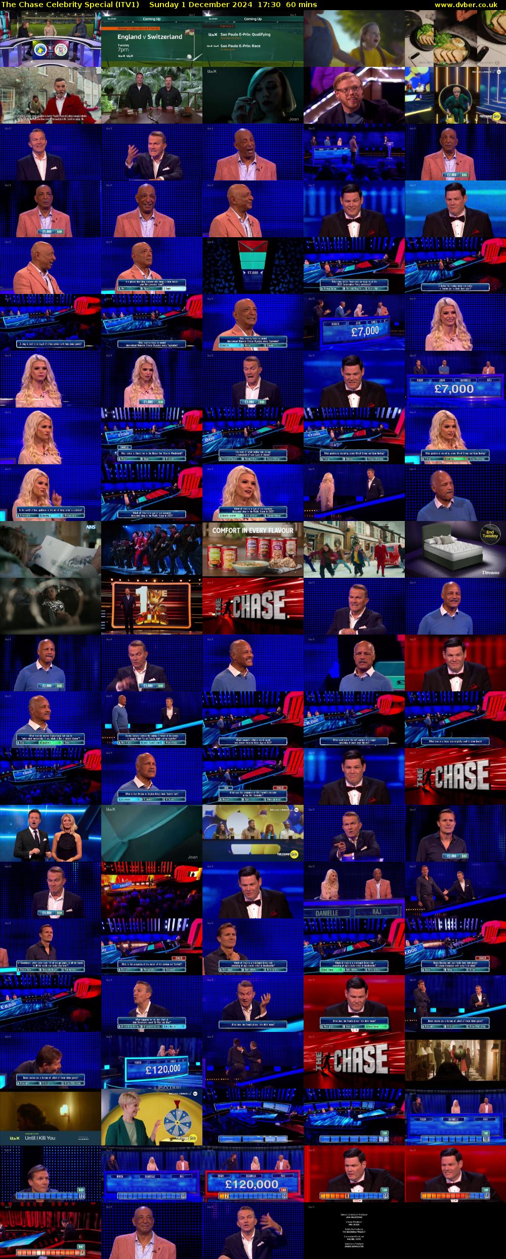 The Chase Celebrity Special (ITV1) Sunday 1 December 2024 17:30 - 18:30