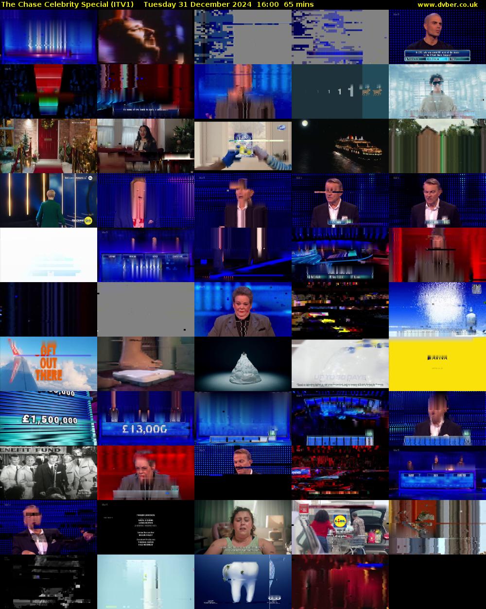 The Chase Celebrity Special (ITV1) Tuesday 31 December 2024 16:00 - 17:05