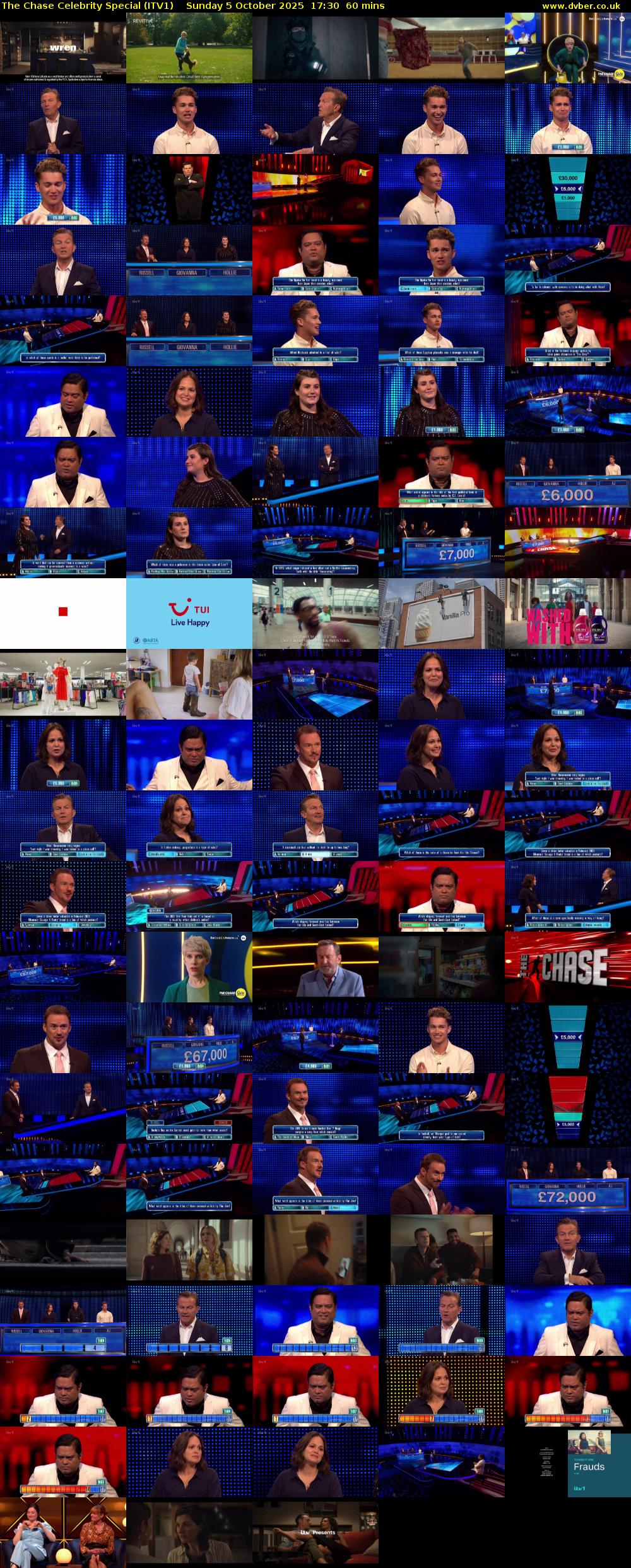 The Chase Celebrity Special (ITV1) Sunday 5 October 2025 17:30 - 18:30