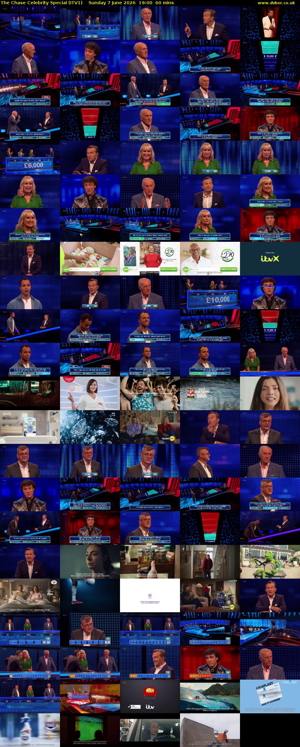 The Chase Celebrity Special (ITV1) Sunday 7 June 2026 19:00 - 20:00