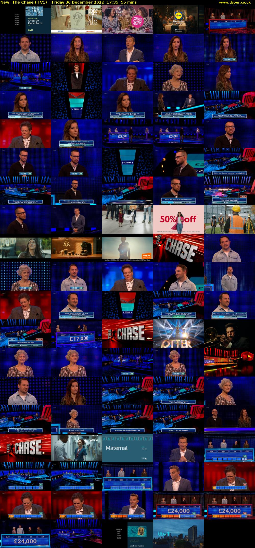 The Chase (ITV1) Friday 30 December 2022 17:35 - 18:30
