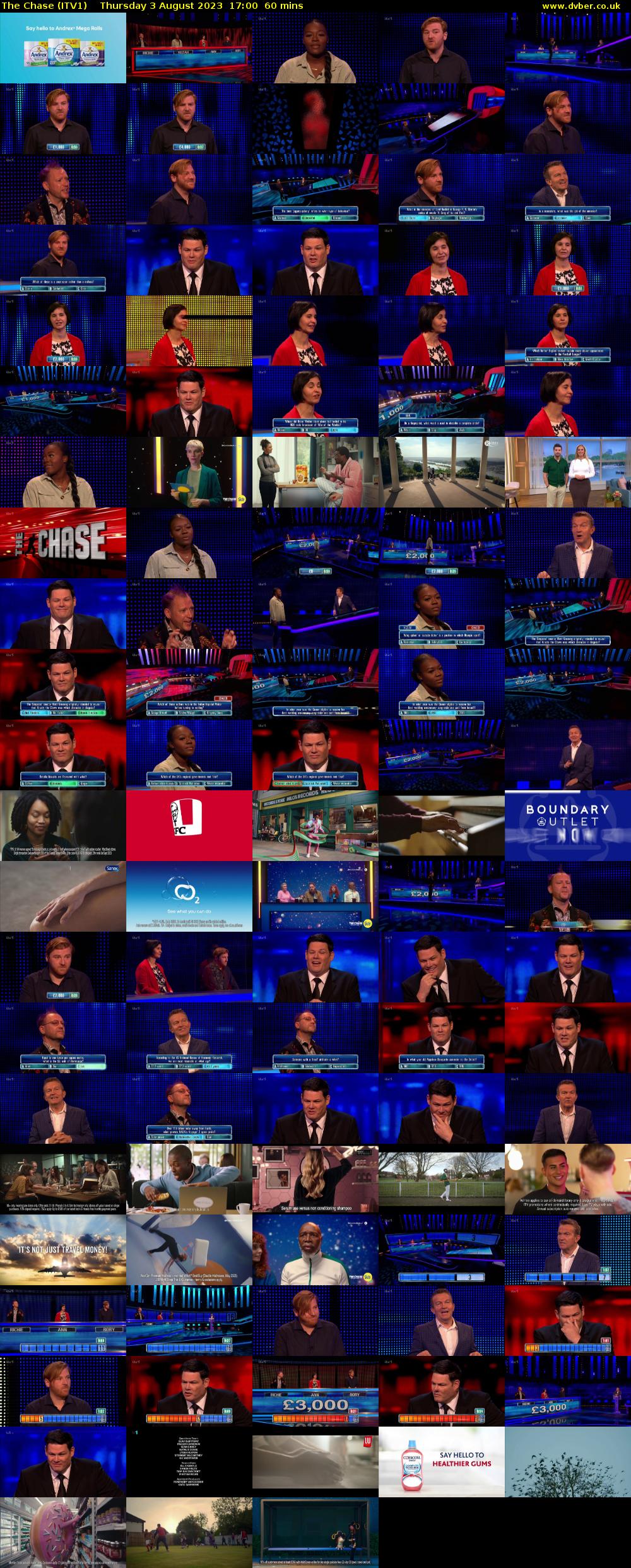 The Chase (ITV1) Thursday 3 August 2023 17:00 - 18:00