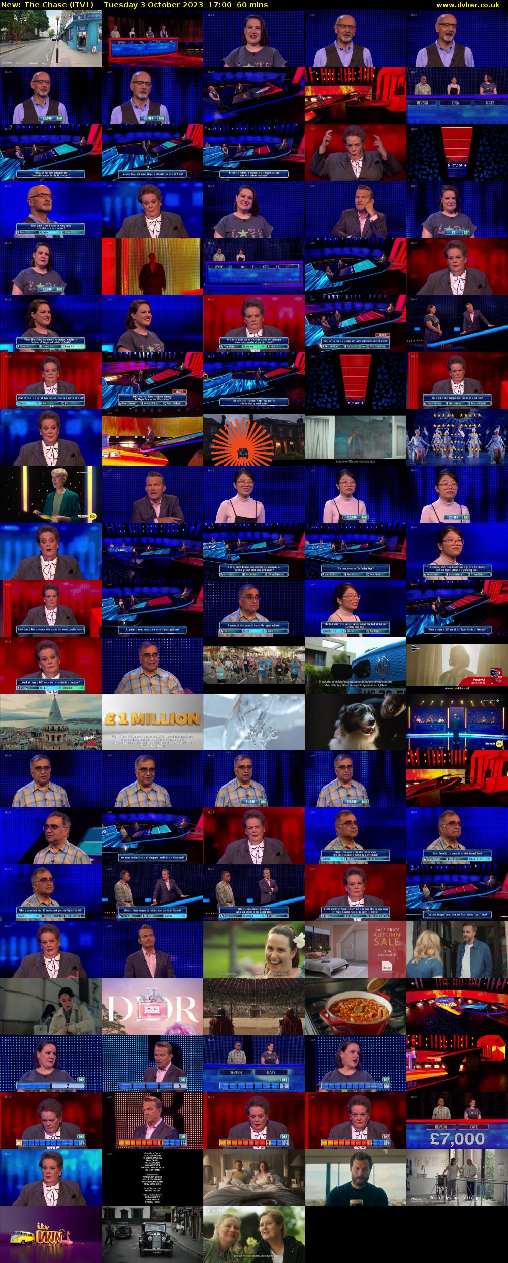 The Chase (ITV1) Tuesday 3 October 2023 17:00 - 18:00