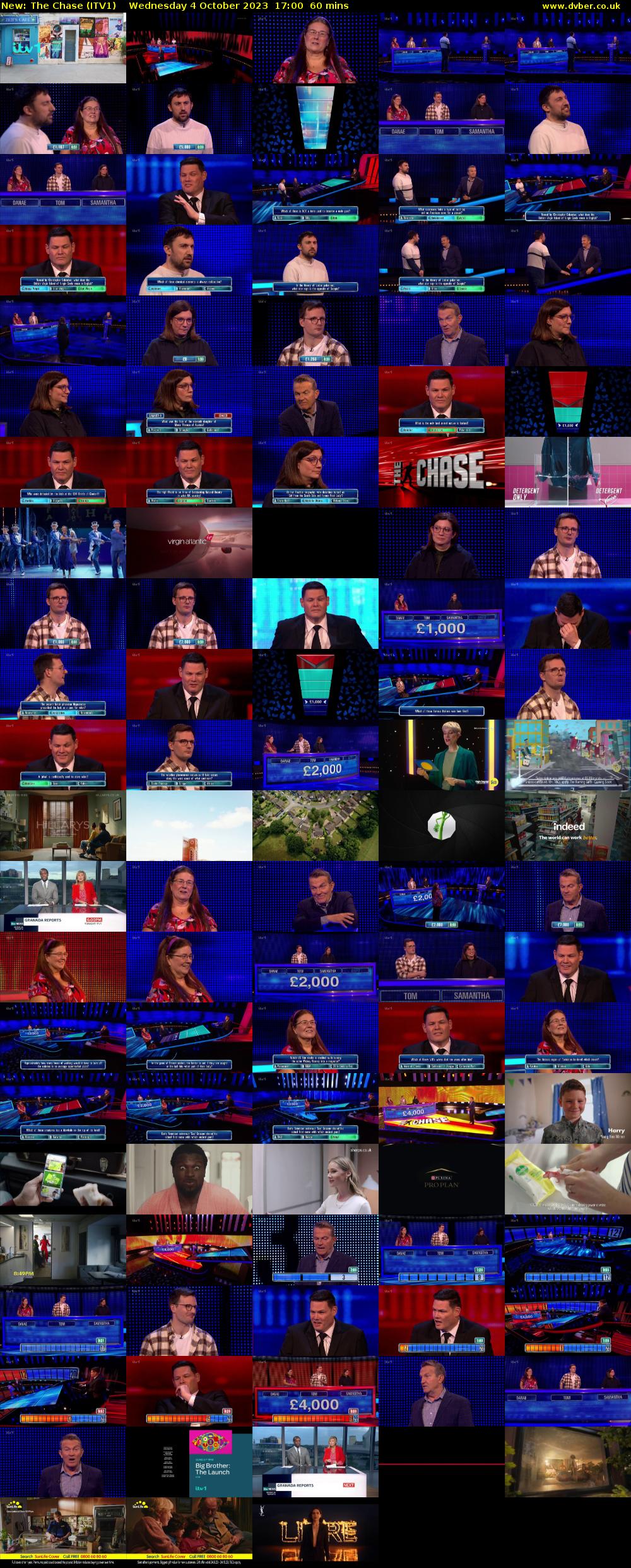 The Chase (ITV1) Wednesday 4 October 2023 17:00 - 18:00