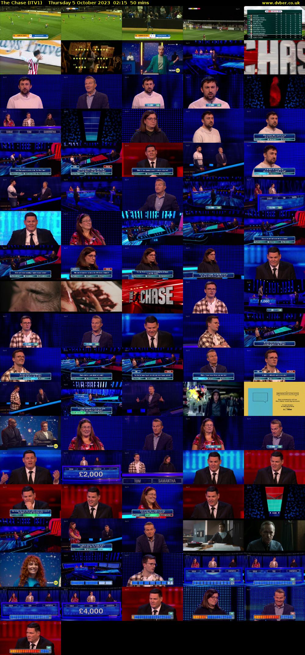 The Chase (ITV1) Thursday 5 October 2023 02:15 - 03:05