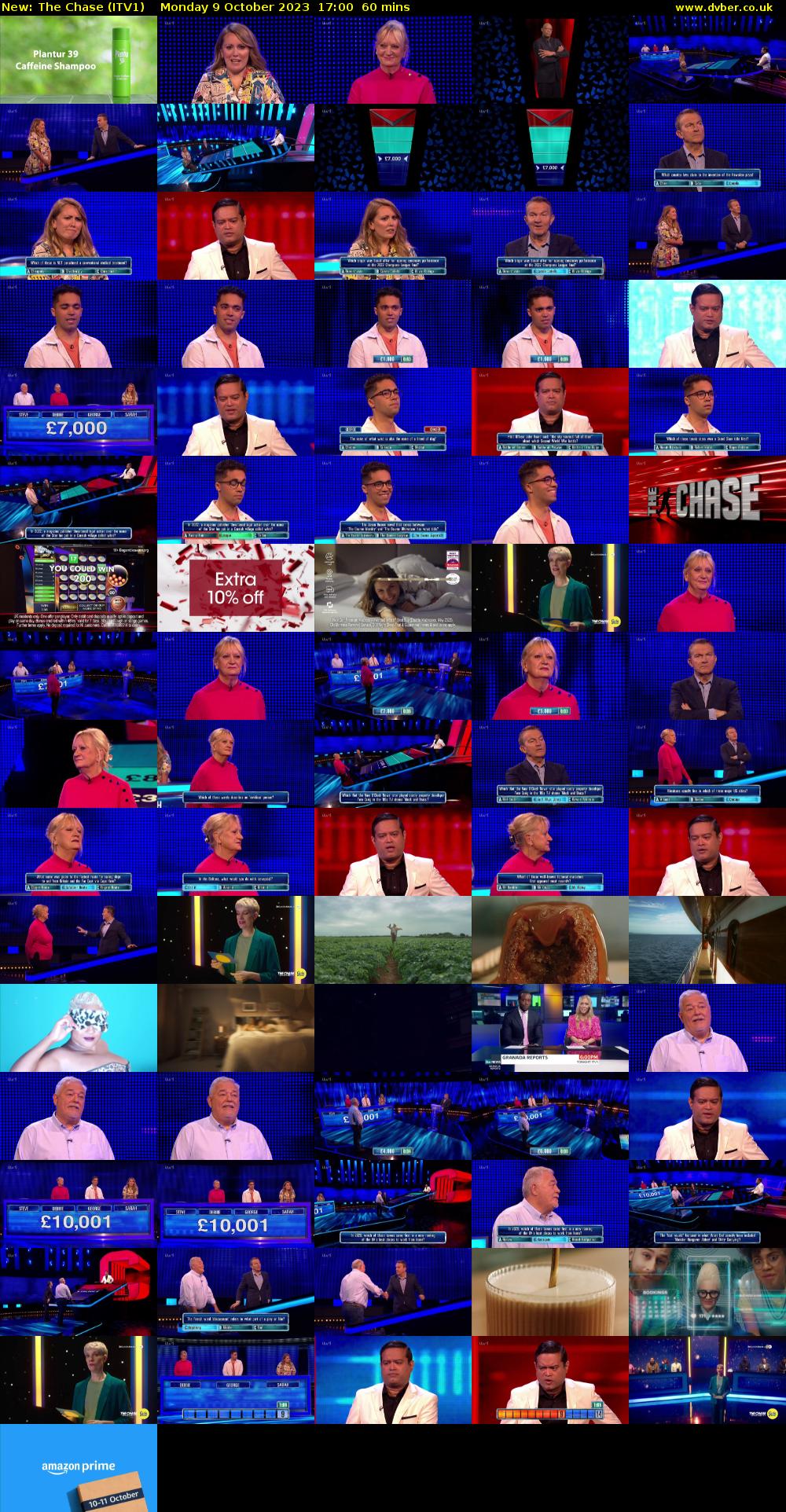 The Chase (ITV1) Monday 9 October 2023 17:00 - 18:00