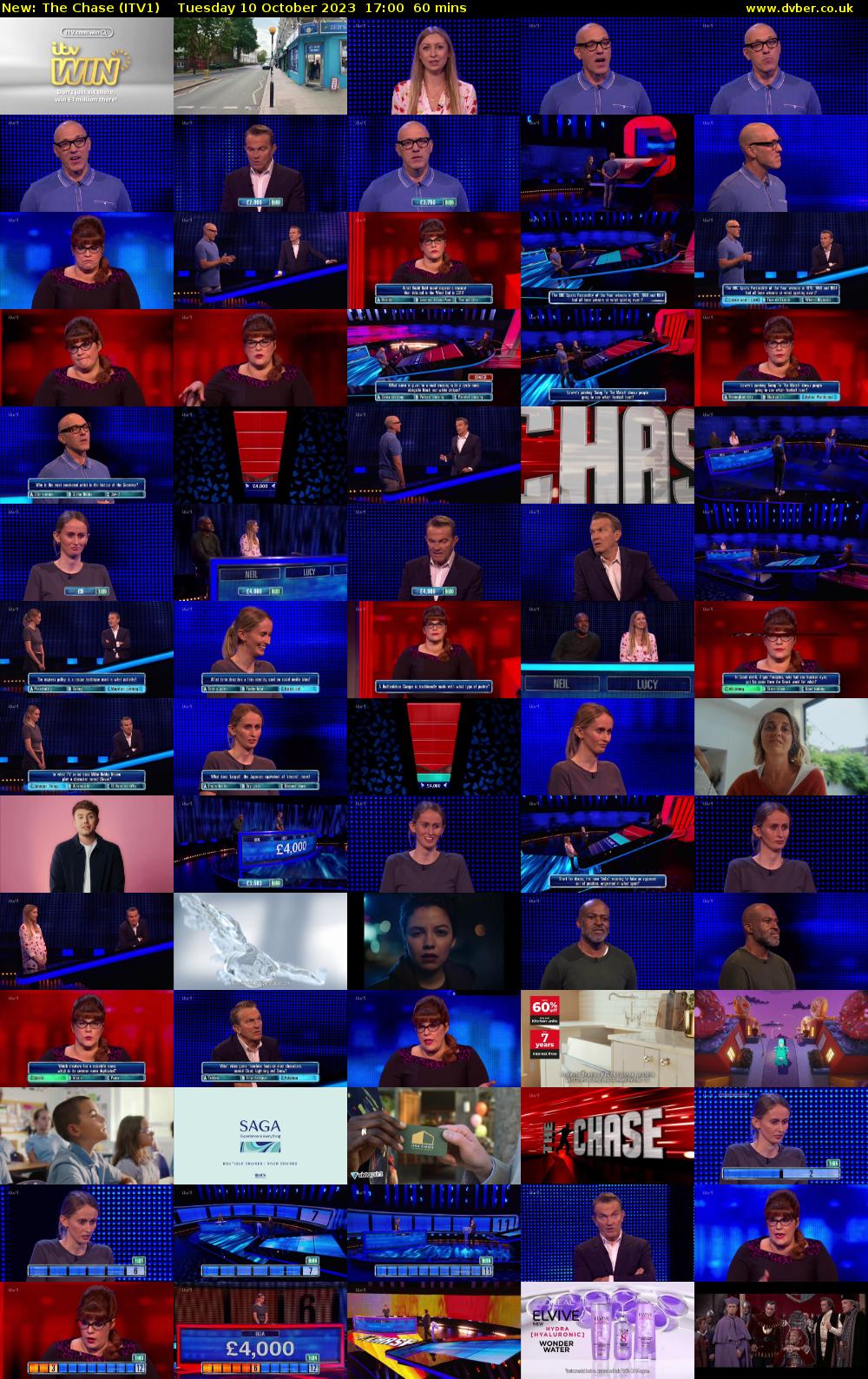 The Chase (ITV1) Tuesday 10 October 2023 17:00 - 18:00