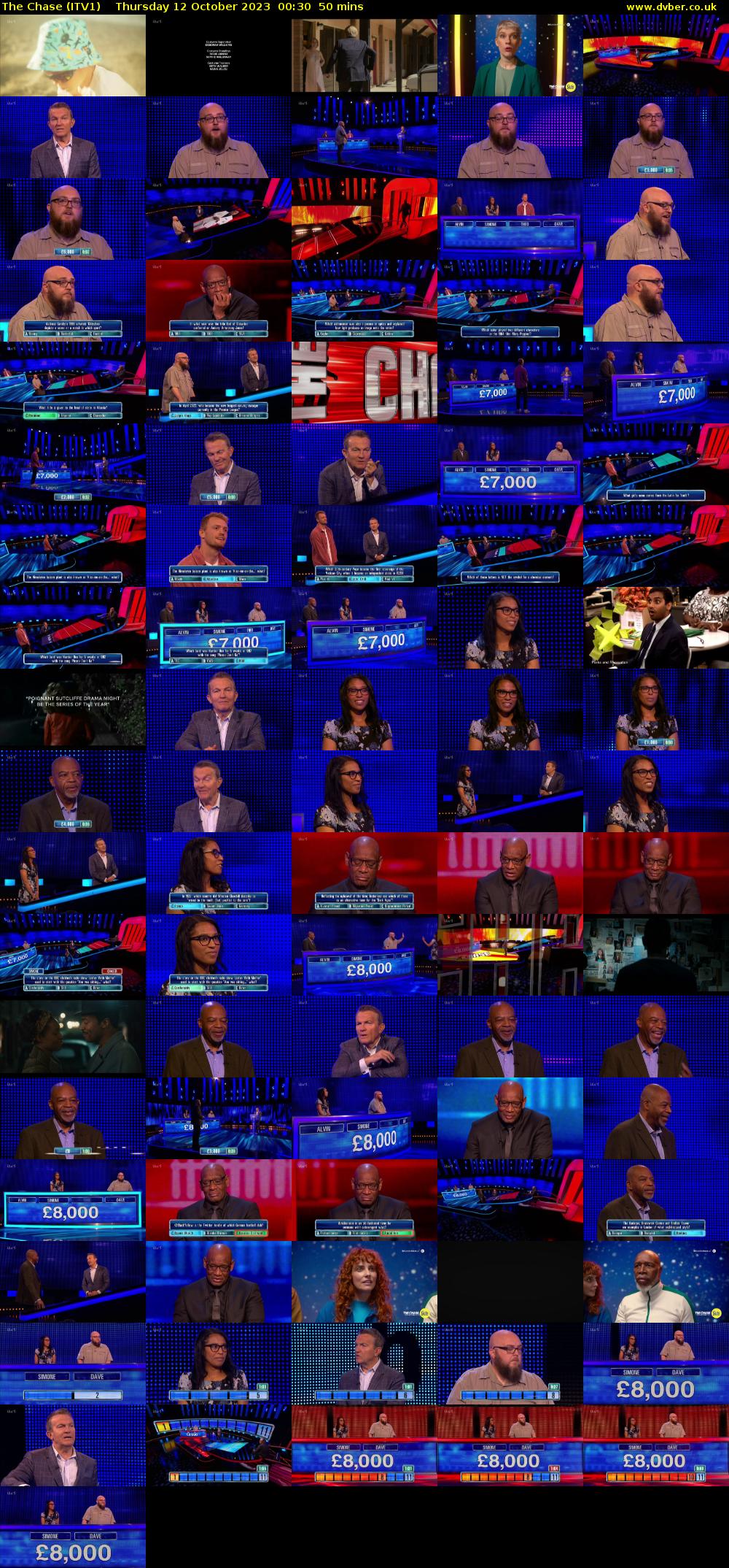 The Chase (ITV1) Thursday 12 October 2023 00:30 - 01:20