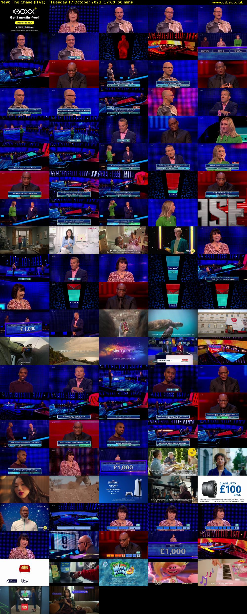 The Chase (ITV1) Tuesday 17 October 2023 17:00 - 18:00