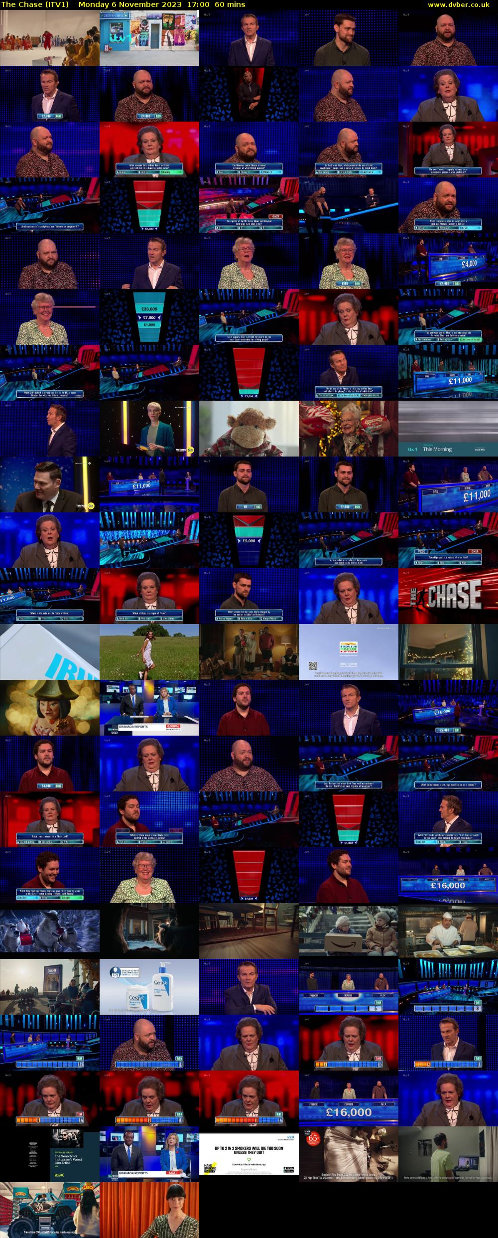 The Chase (ITV1) Monday 6 November 2023 17:00 - 18:00