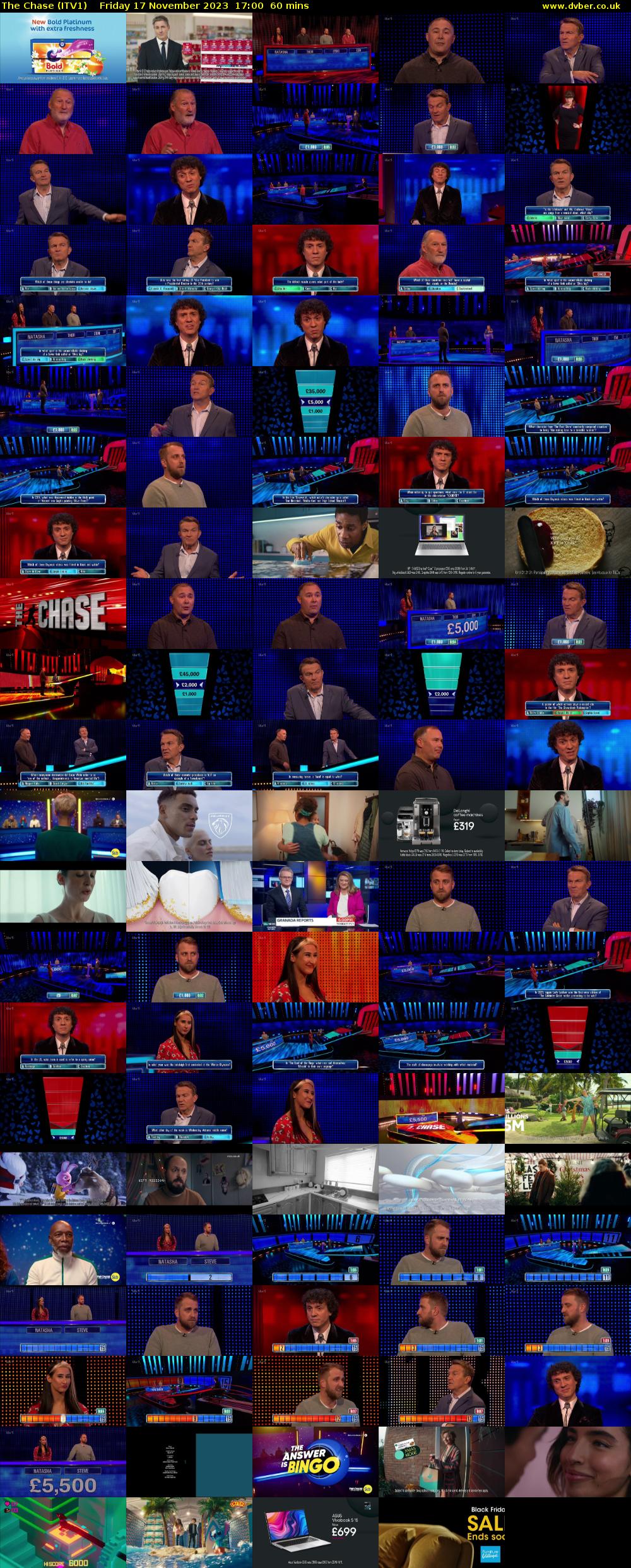 The Chase (ITV1) Friday 17 November 2023 17:00 - 18:00
