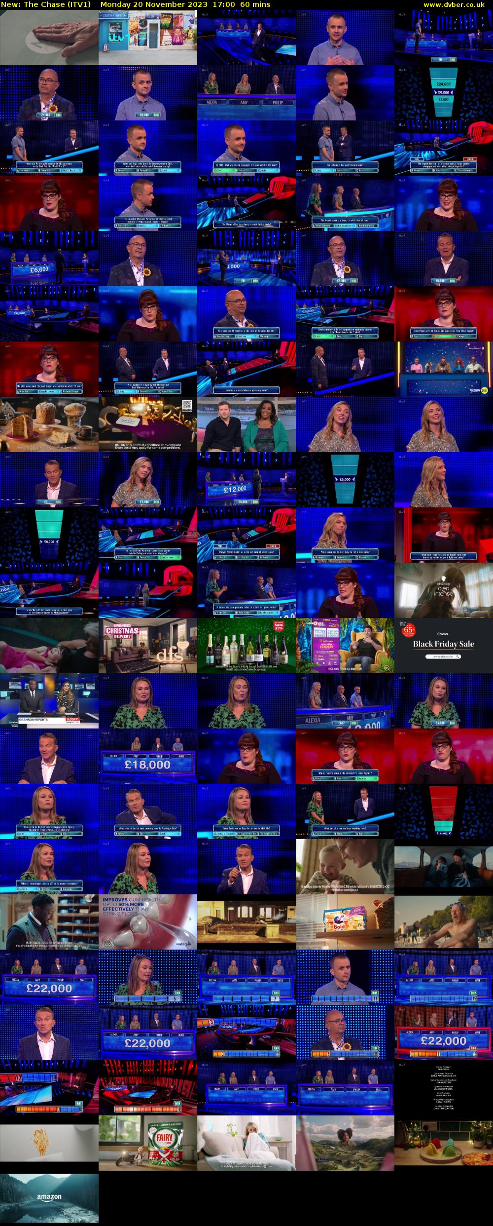 The Chase (ITV1) Monday 20 November 2023 17:00 - 18:00
