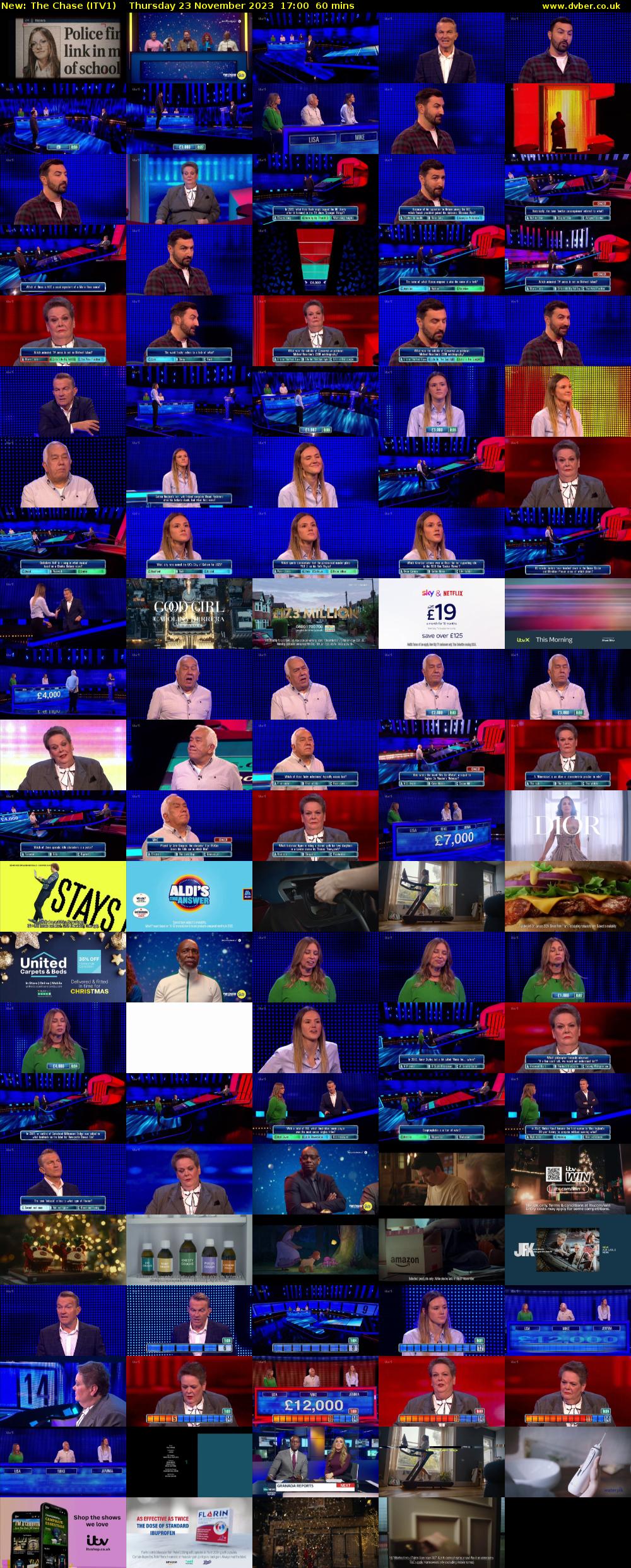 The Chase (ITV1) Thursday 23 November 2023 17:00 - 18:00