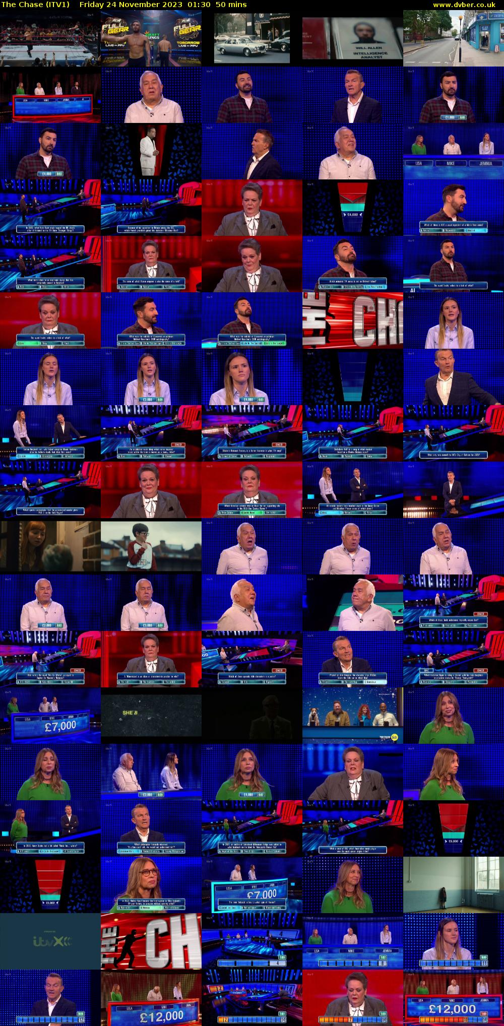 The Chase (ITV1) Friday 24 November 2023 01:30 - 02:20