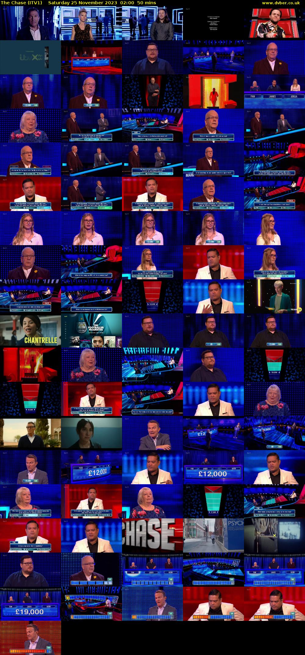 The Chase (ITV1) Saturday 25 November 2023 02:00 - 02:50