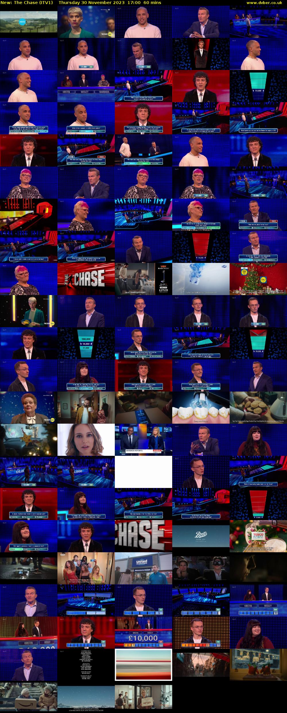 The Chase (ITV1) Thursday 30 November 2023 17:00 - 18:00