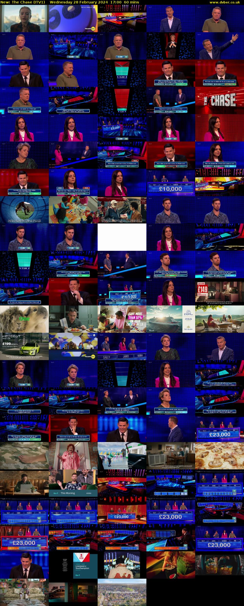 The Chase (ITV1) Wednesday 28 February 2024 17:00 - 18:00