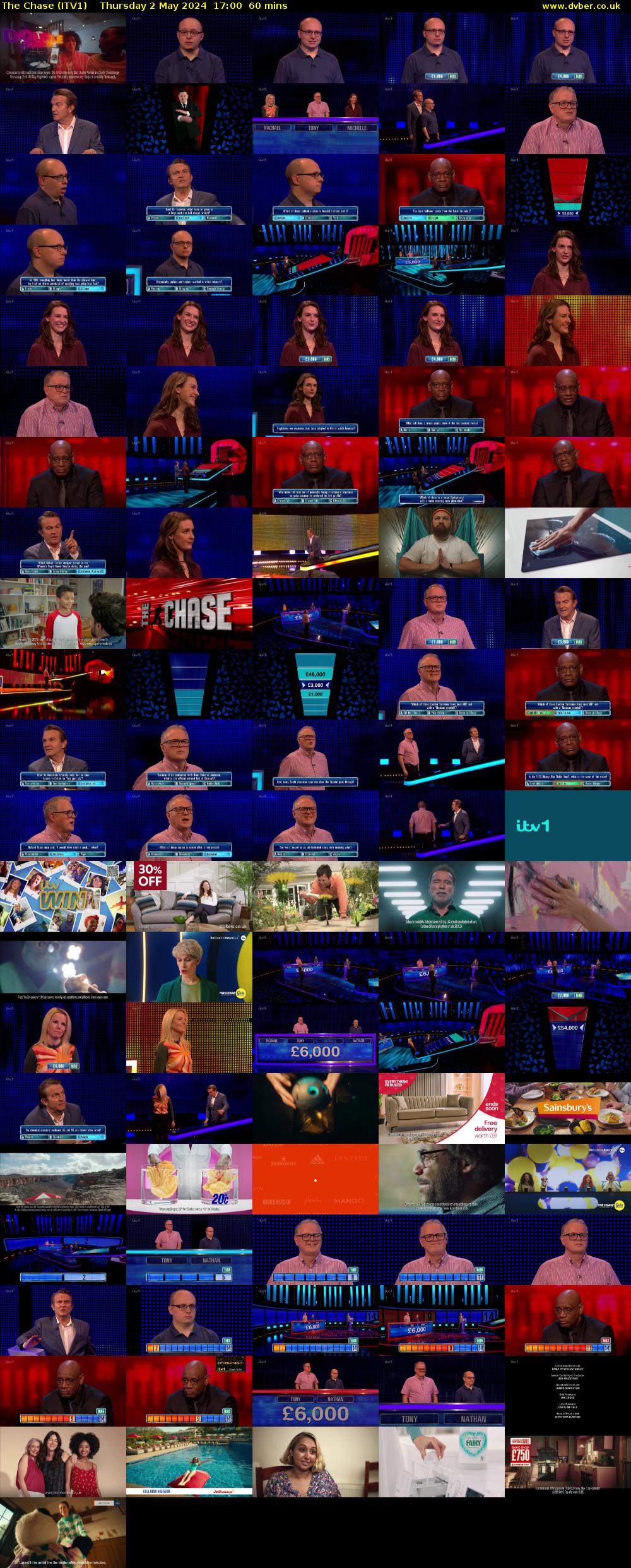 The Chase (ITV1) Thursday 2 May 2024 17:00 - 18:00