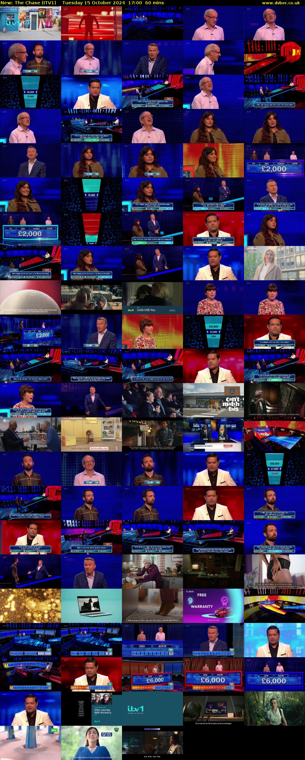 The Chase (ITV1) Tuesday 15 October 2024 17:00 - 18:00