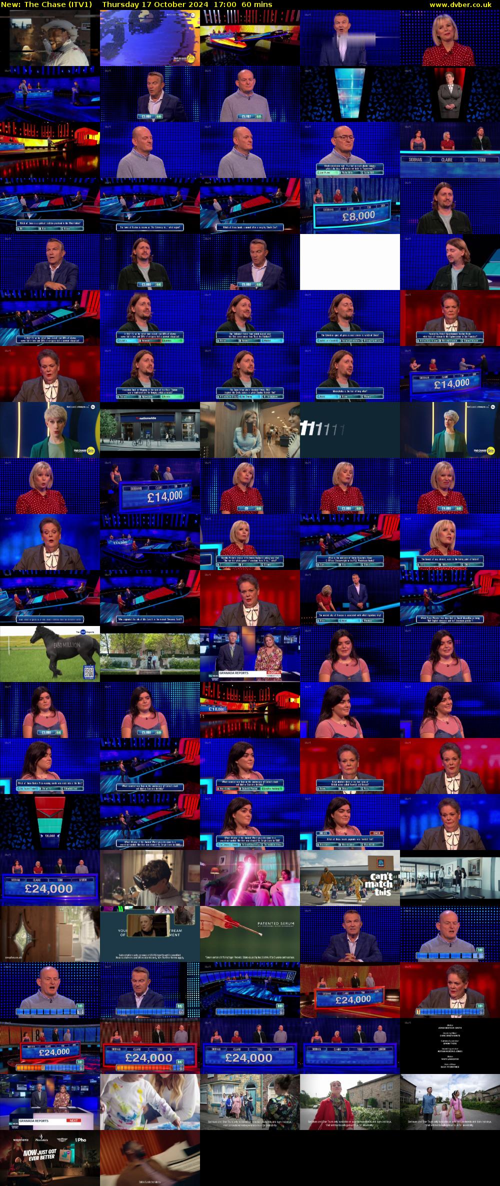 The Chase (ITV1) Thursday 17 October 2024 17:00 - 18:00
