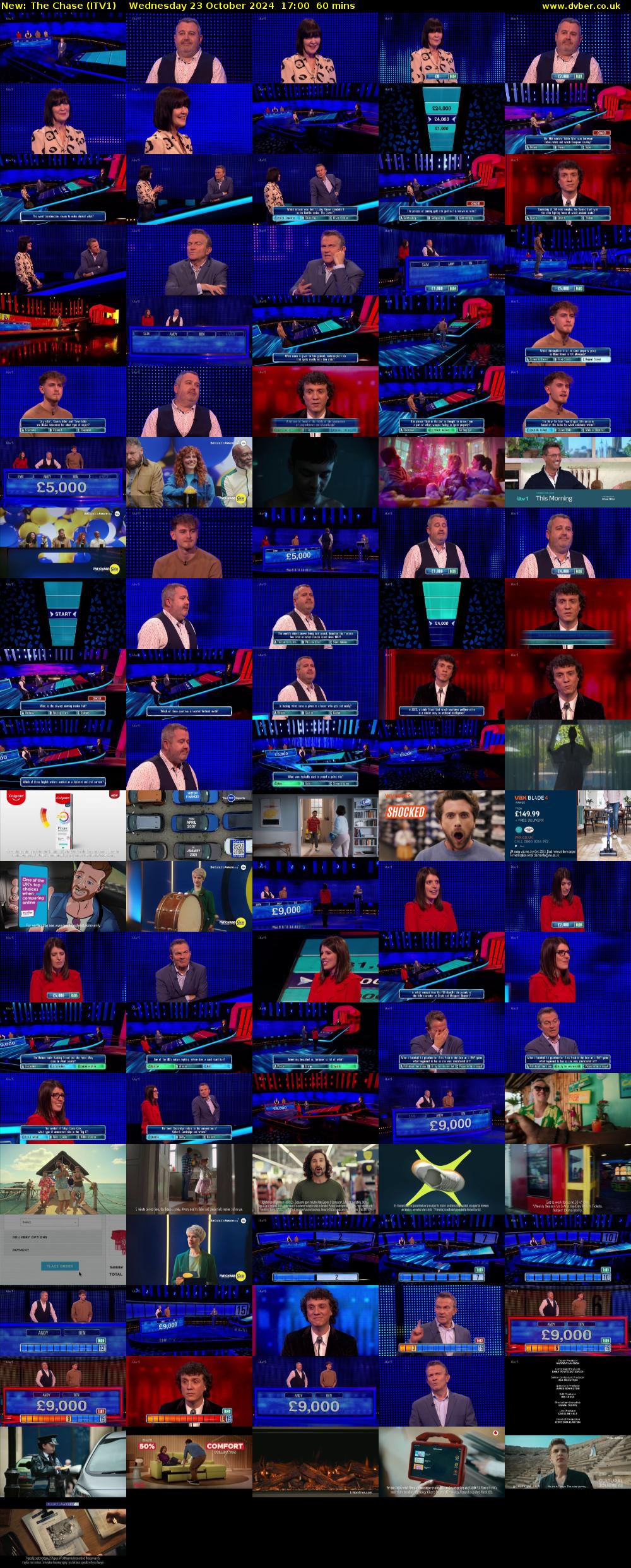 The Chase (ITV1) Wednesday 23 October 2024 17:00 - 18:00