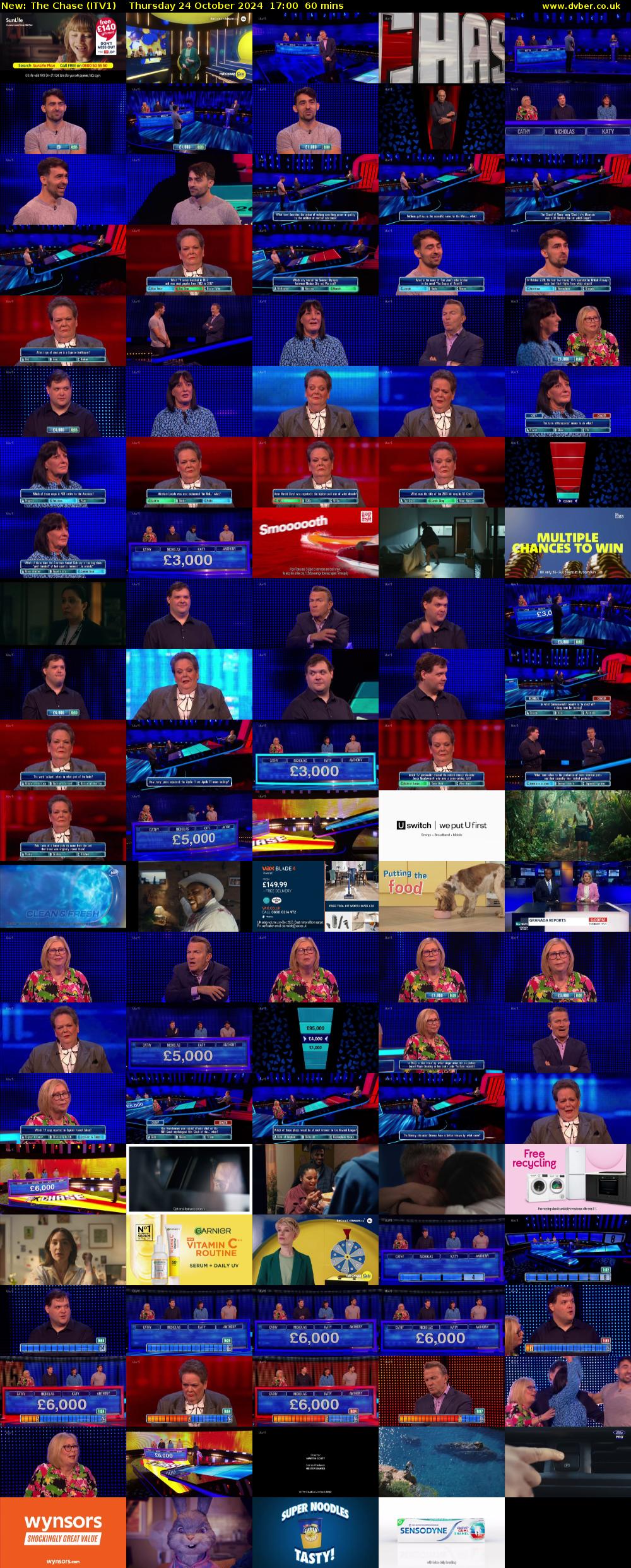 The Chase (ITV1) Thursday 24 October 2024 17:00 - 18:00