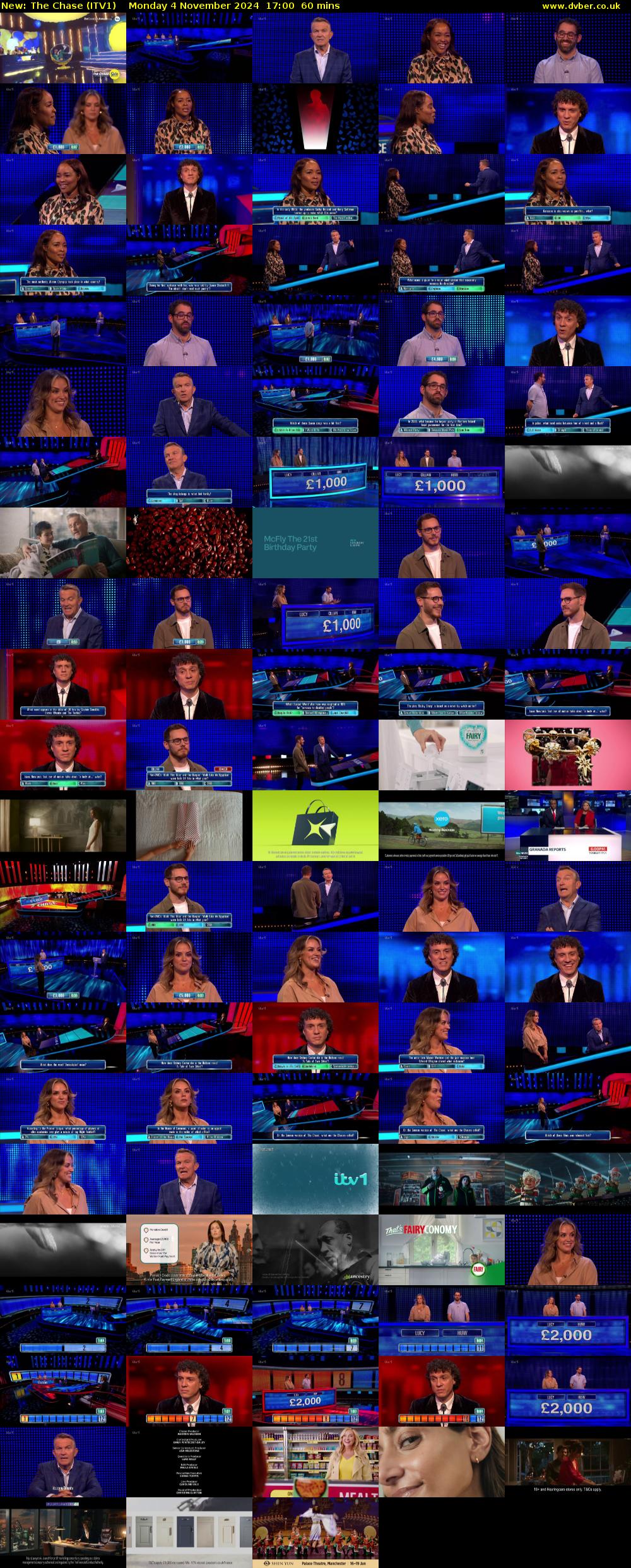 The Chase (ITV1) Monday 4 November 2024 17:00 - 18:00