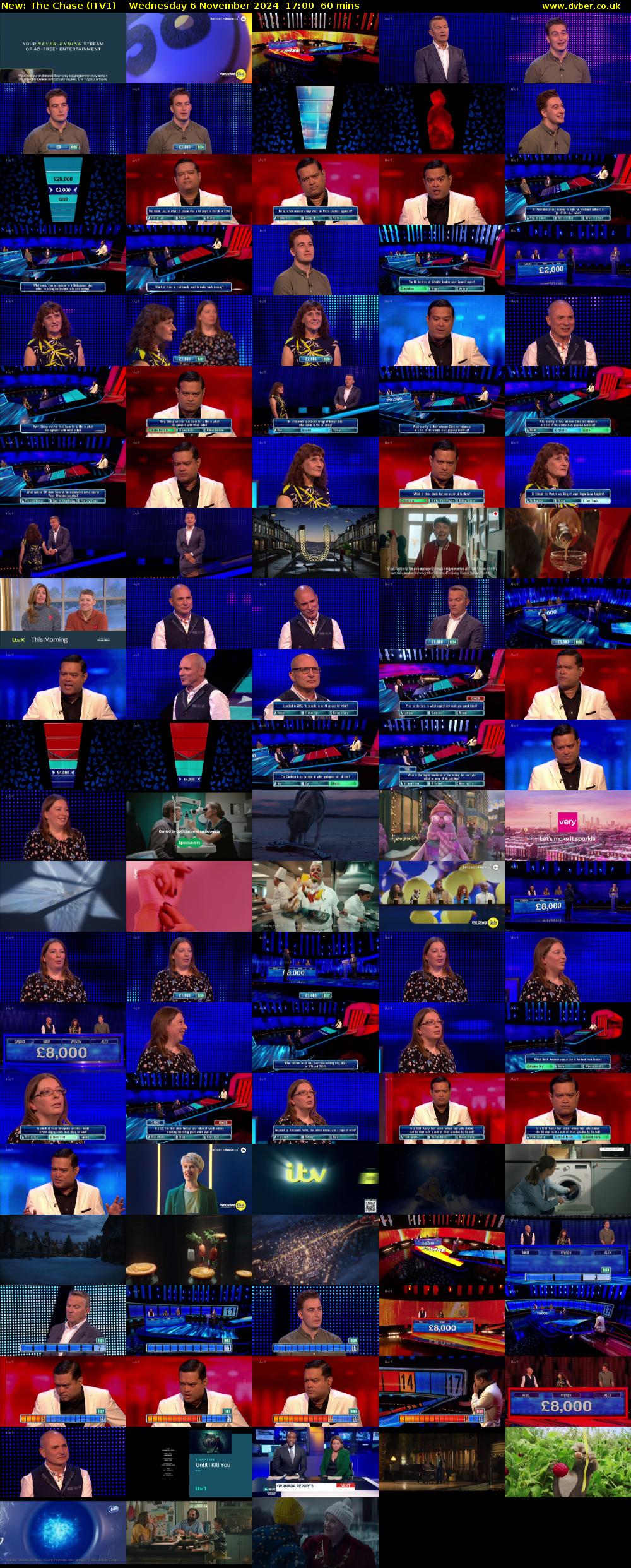 The Chase (ITV1) Wednesday 6 November 2024 17:00 - 18:00