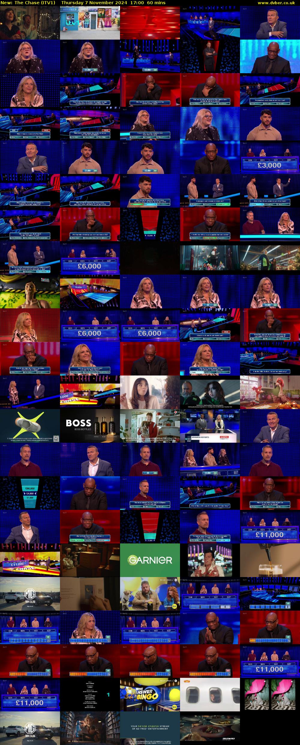 The Chase (ITV1) Thursday 7 November 2024 17:00 - 18:00
