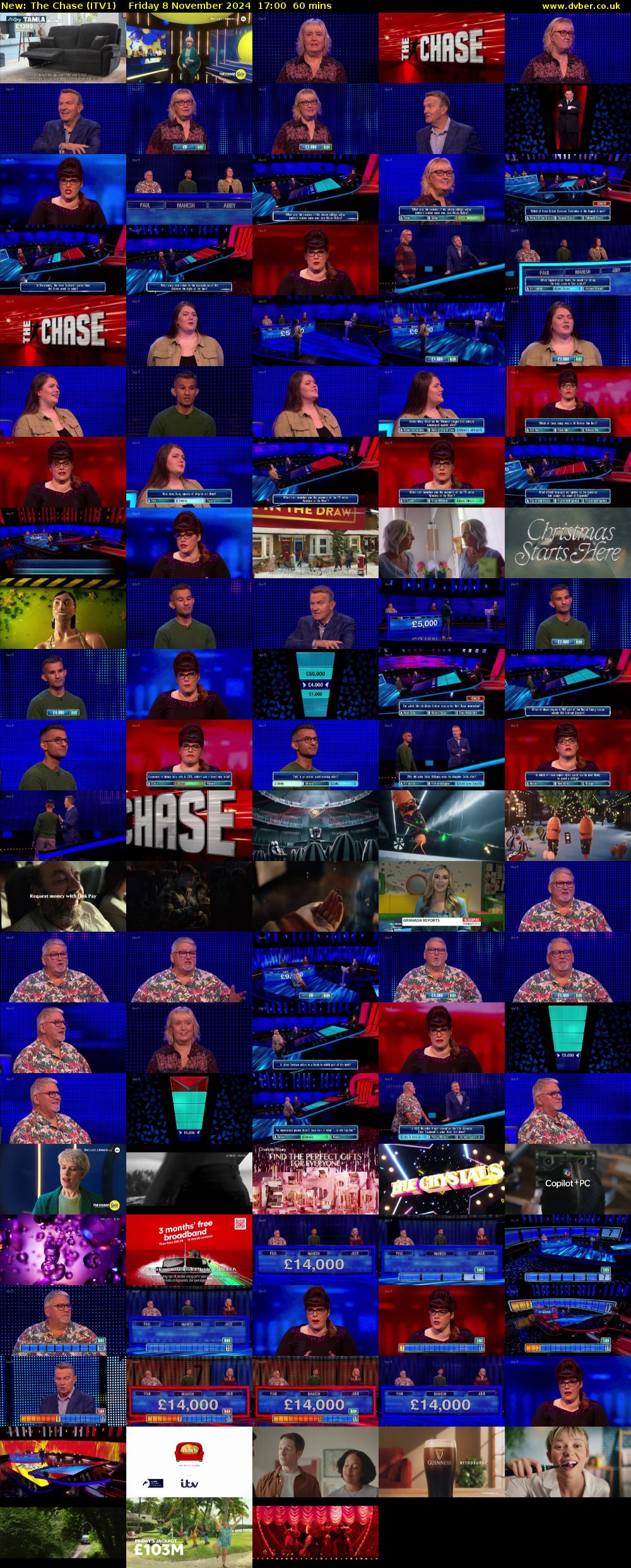 The Chase (ITV1) Friday 8 November 2024 17:00 - 18:00