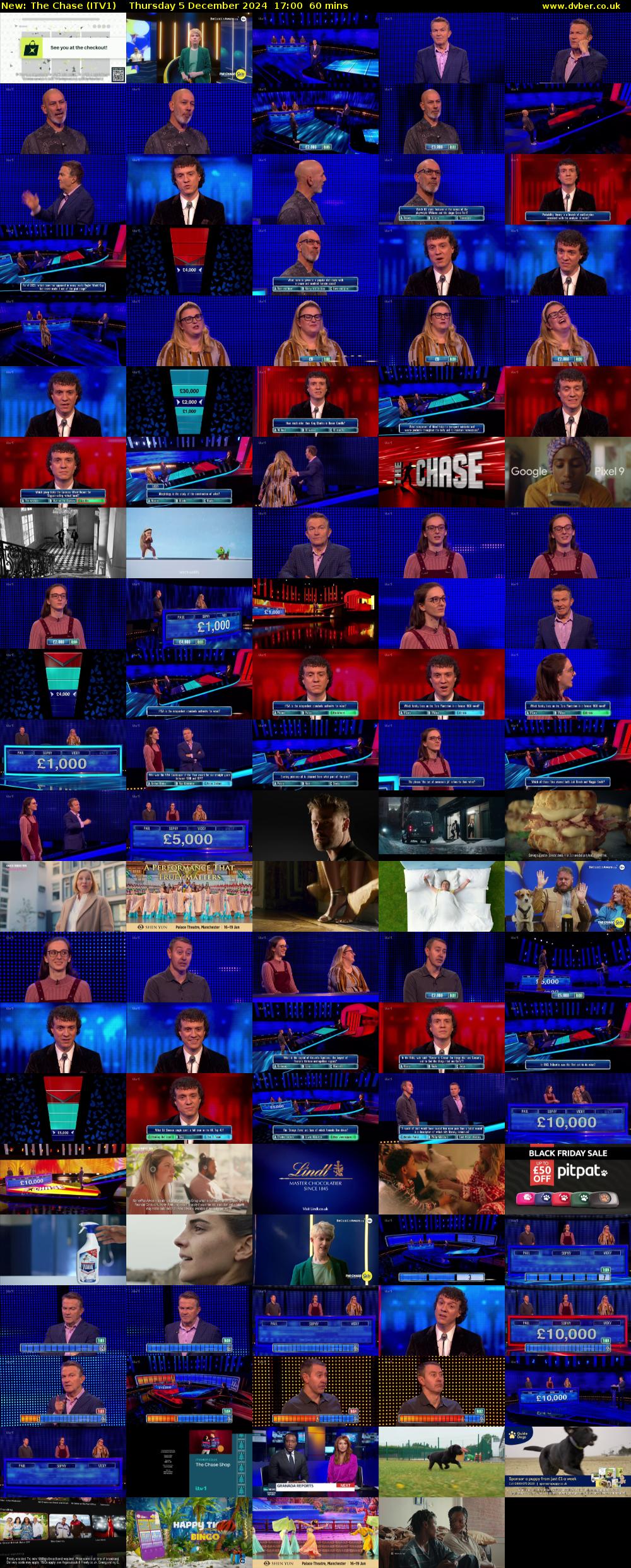 The Chase (ITV1) Thursday 5 December 2024 17:00 - 18:00
