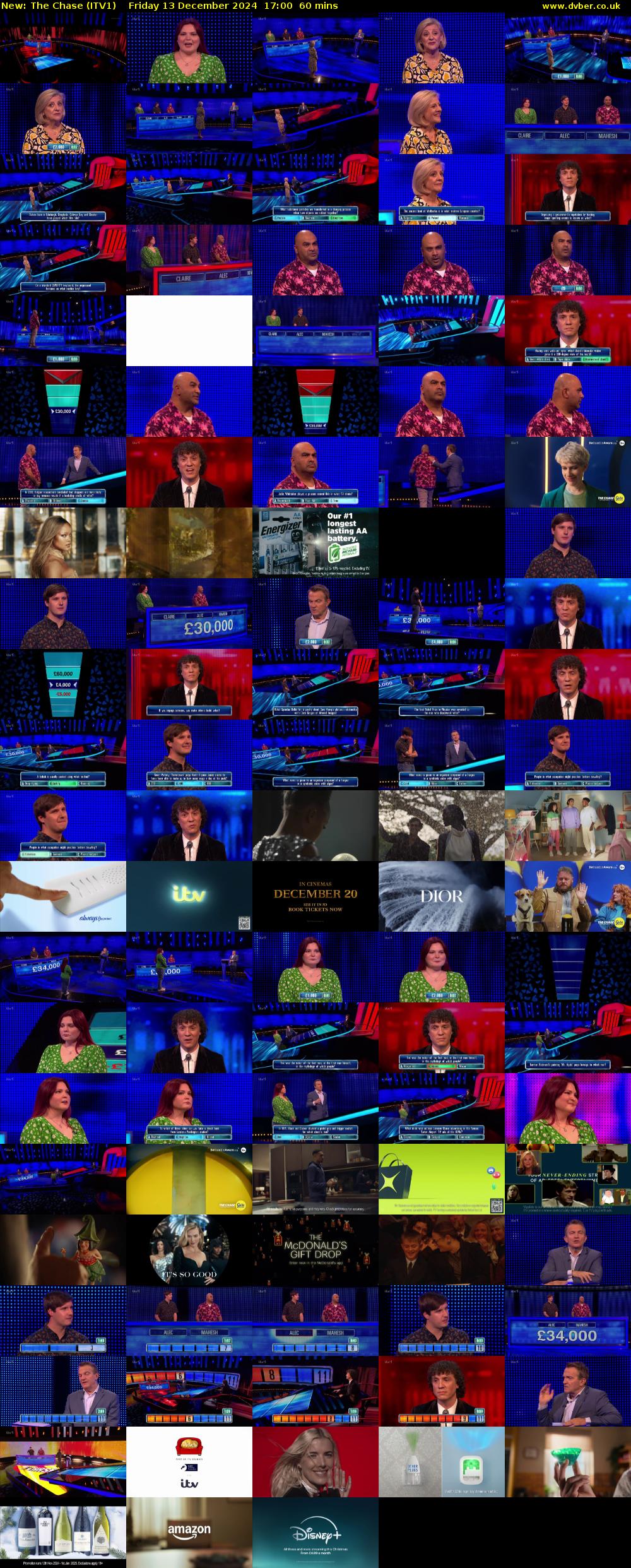 The Chase (ITV1) Friday 13 December 2024 17:00 - 18:00