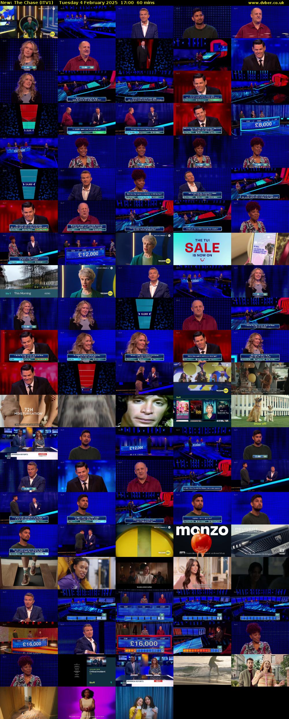 The Chase (ITV1) Tuesday 4 February 2025 17:00 - 18:00