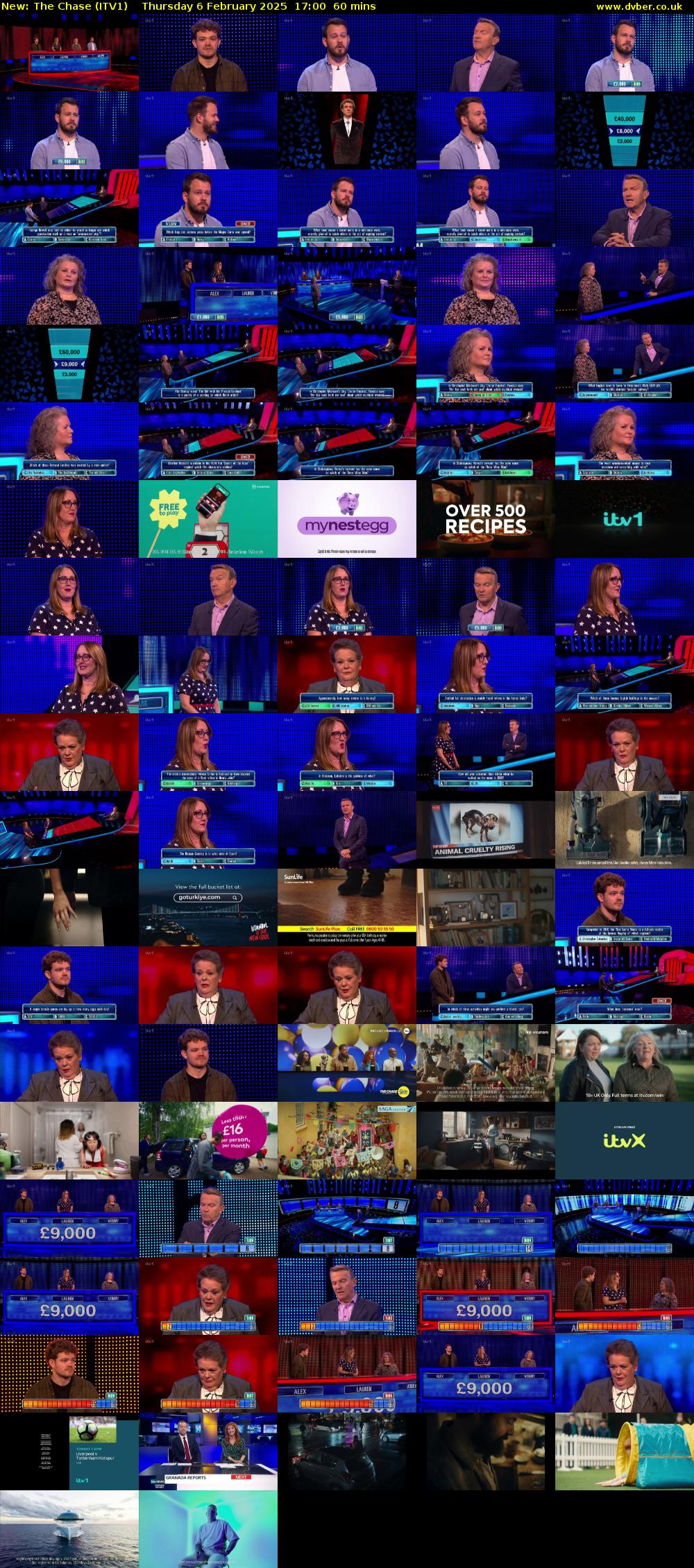 The Chase (ITV1) Thursday 6 February 2025 17:00 - 18:00