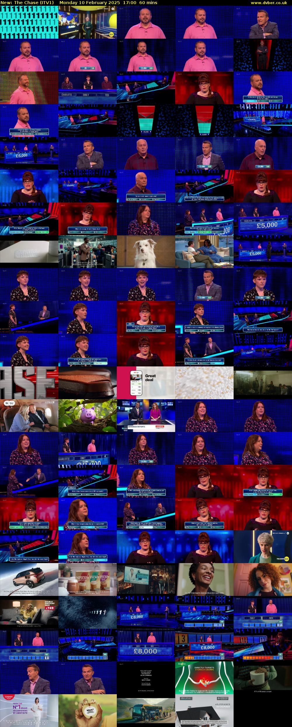 The Chase (ITV1) Monday 10 February 2025 17:00 - 18:00