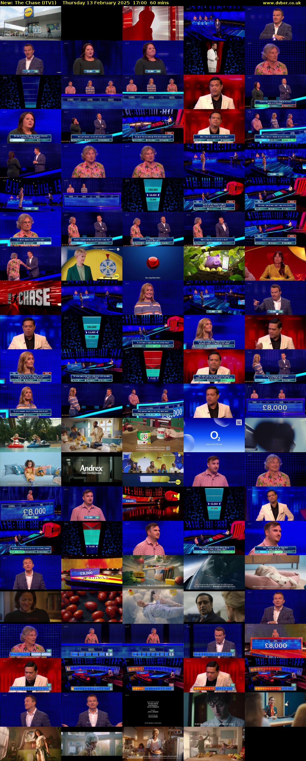 The Chase (ITV1) Thursday 13 February 2025 17:00 - 18:00