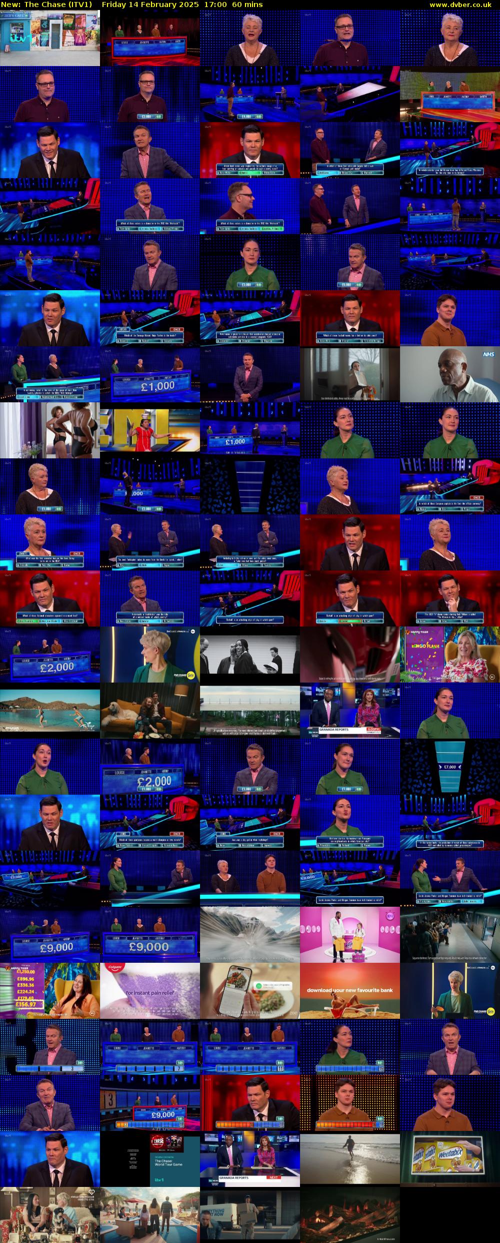 The Chase (ITV1) Friday 14 February 2025 17:00 - 18:00