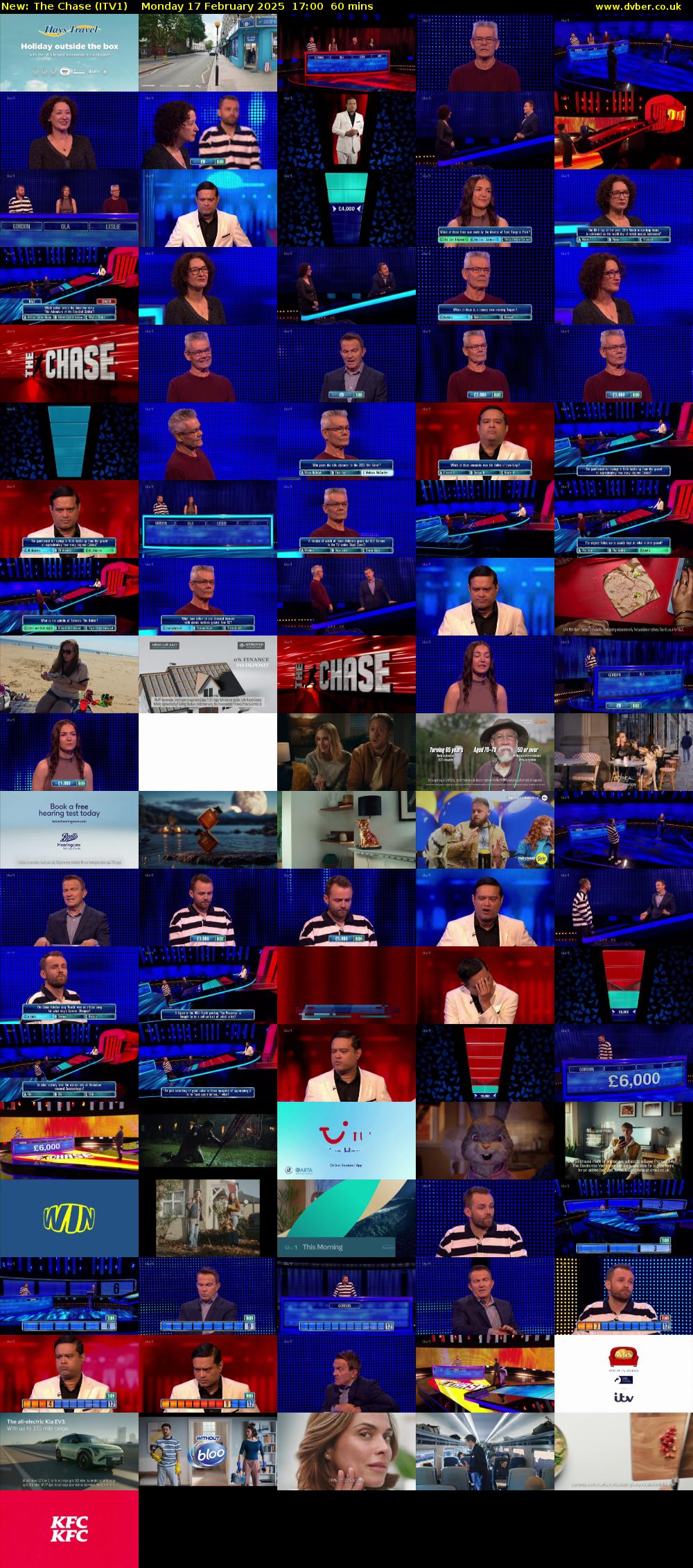 The Chase (ITV1) Monday 17 February 2025 17:00 - 18:00