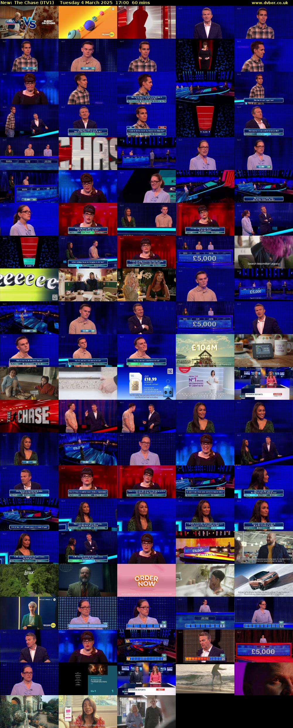 The Chase (ITV1) Tuesday 4 March 2025 17:00 - 18:00