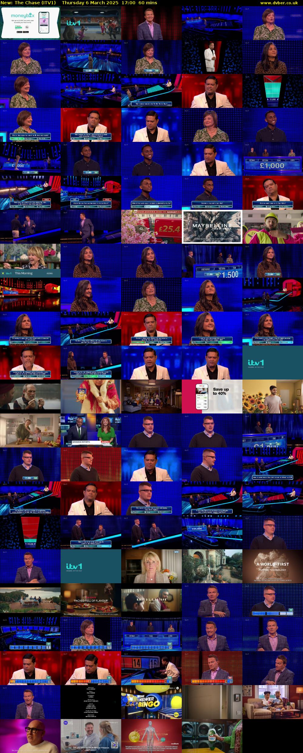 The Chase (ITV1) Thursday 6 March 2025 17:00 - 18:00