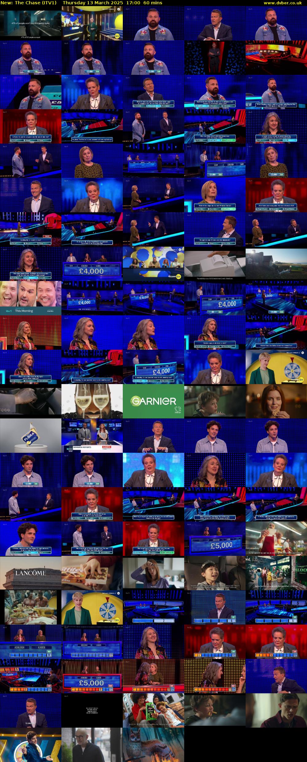 The Chase (ITV1) Thursday 13 March 2025 17:00 - 18:00