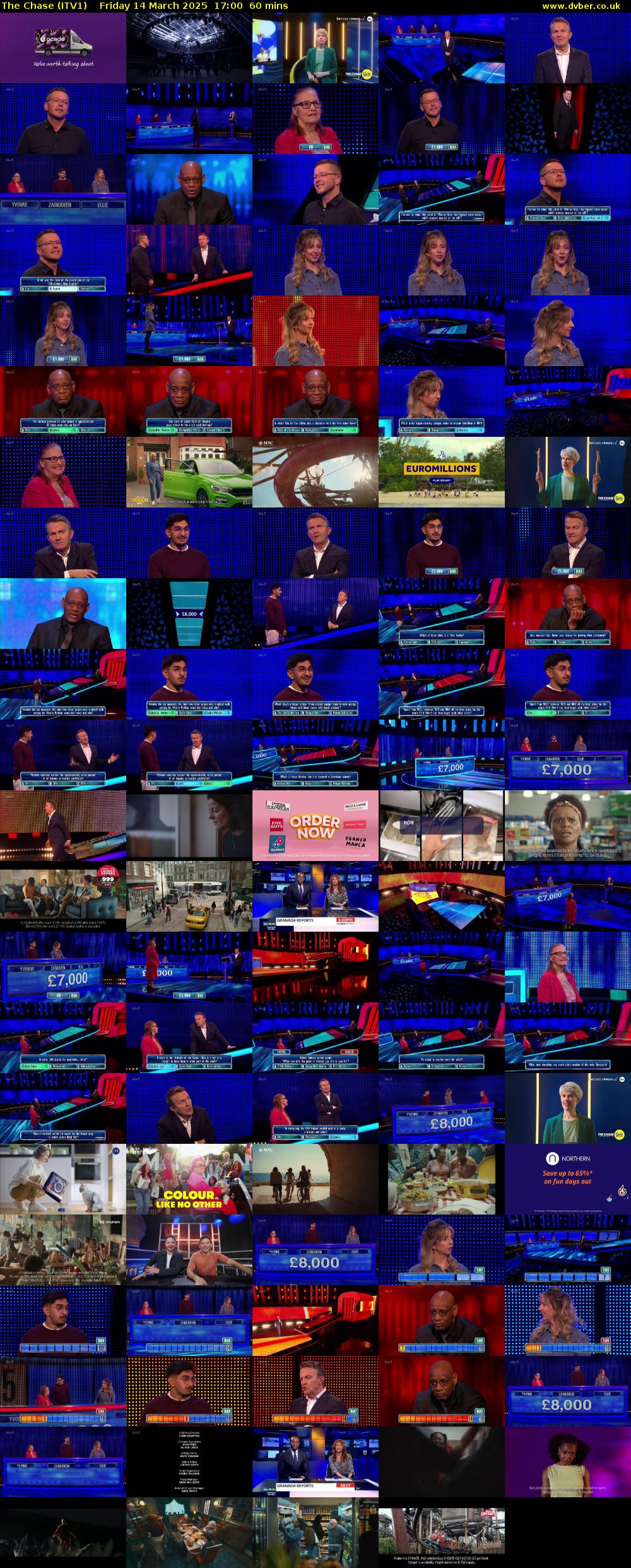 The Chase (ITV1) Friday 14 March 2025 17:00 - 18:00