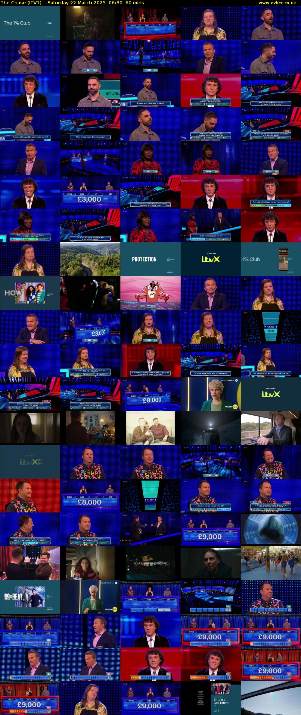 The Chase (ITV1) Saturday 22 March 2025 06:30 - 07:30