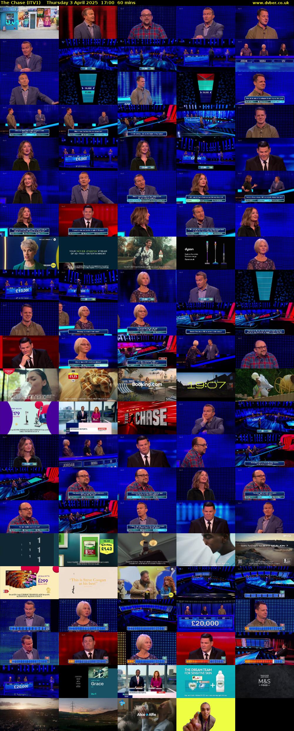 The Chase (ITV1) Thursday 3 April 2025 17:00 - 18:00