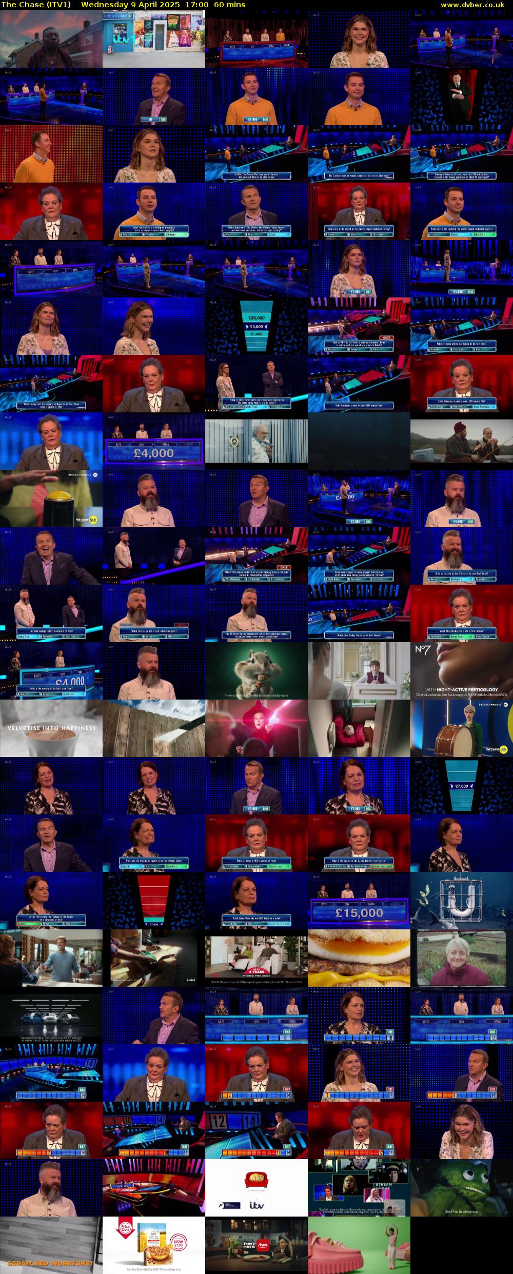 The Chase (ITV1) Wednesday 9 April 2025 17:00 - 18:00