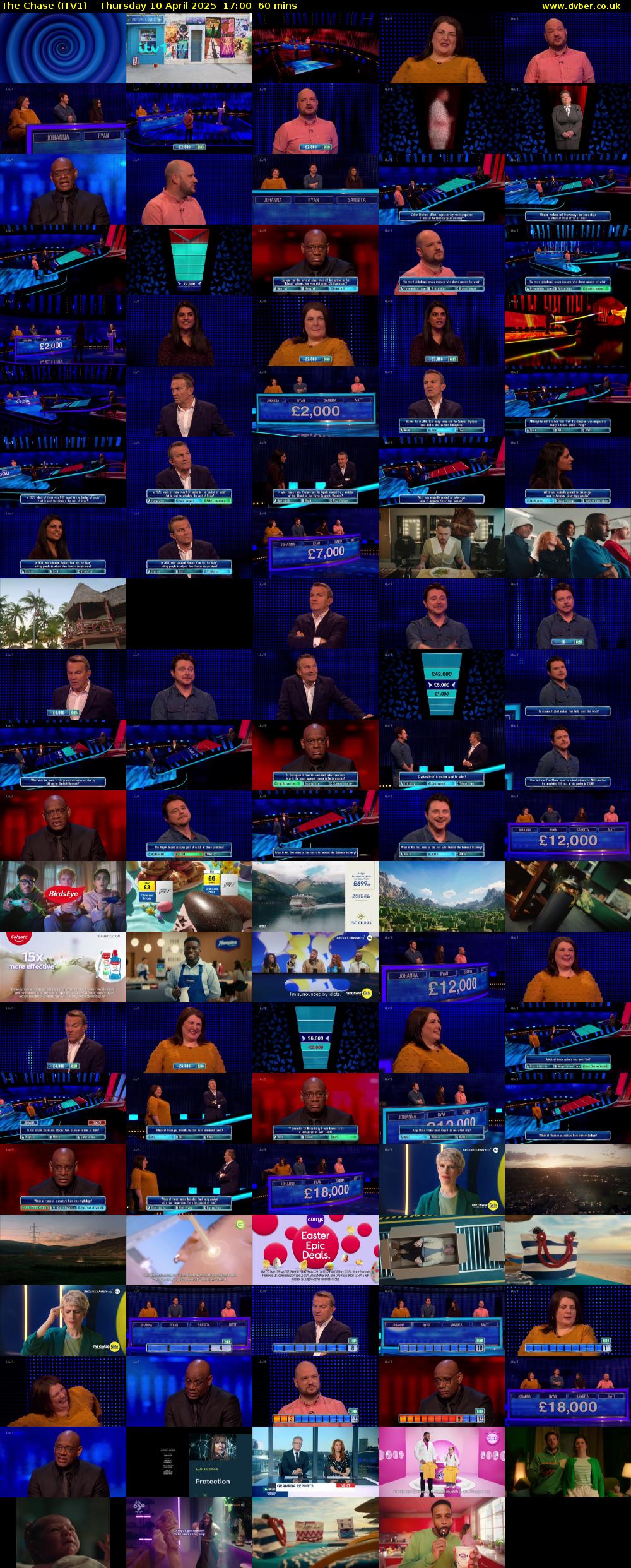 The Chase (ITV1) Thursday 10 April 2025 17:00 - 18:00
