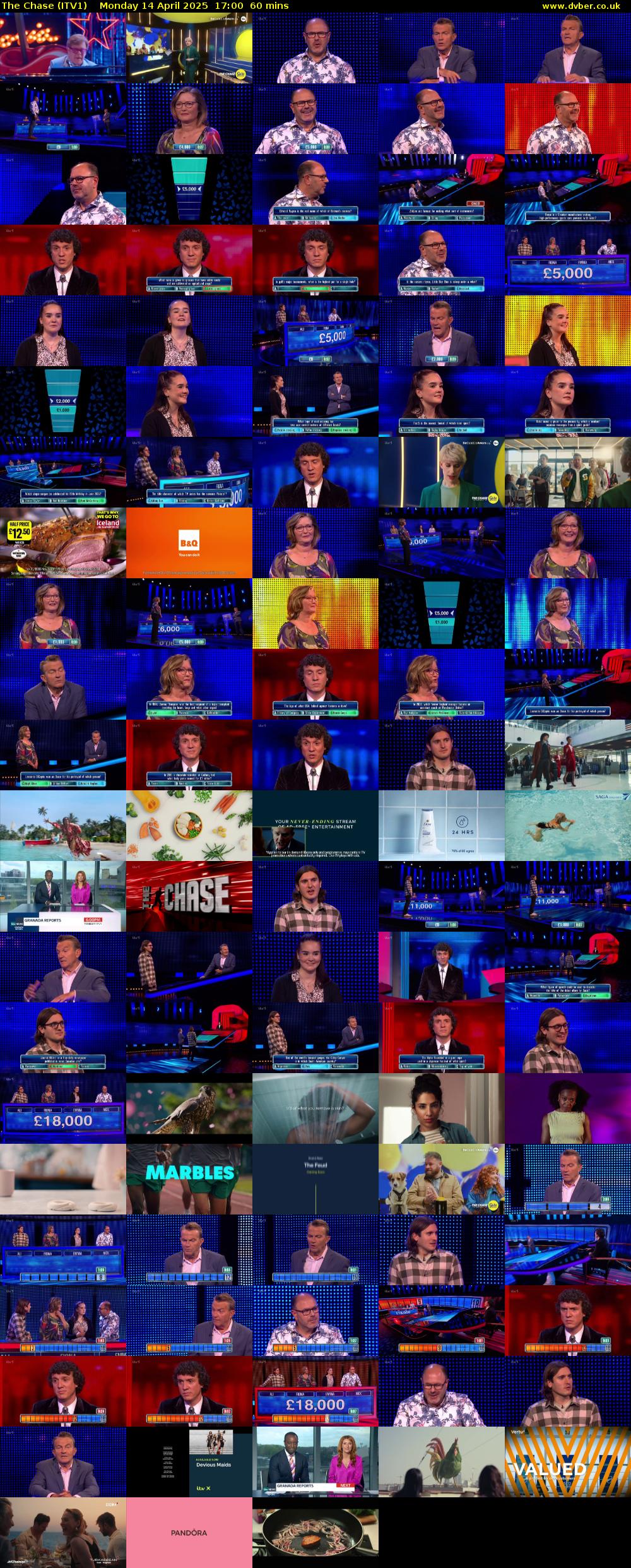 The Chase (ITV1) Monday 14 April 2025 17:00 - 18:00